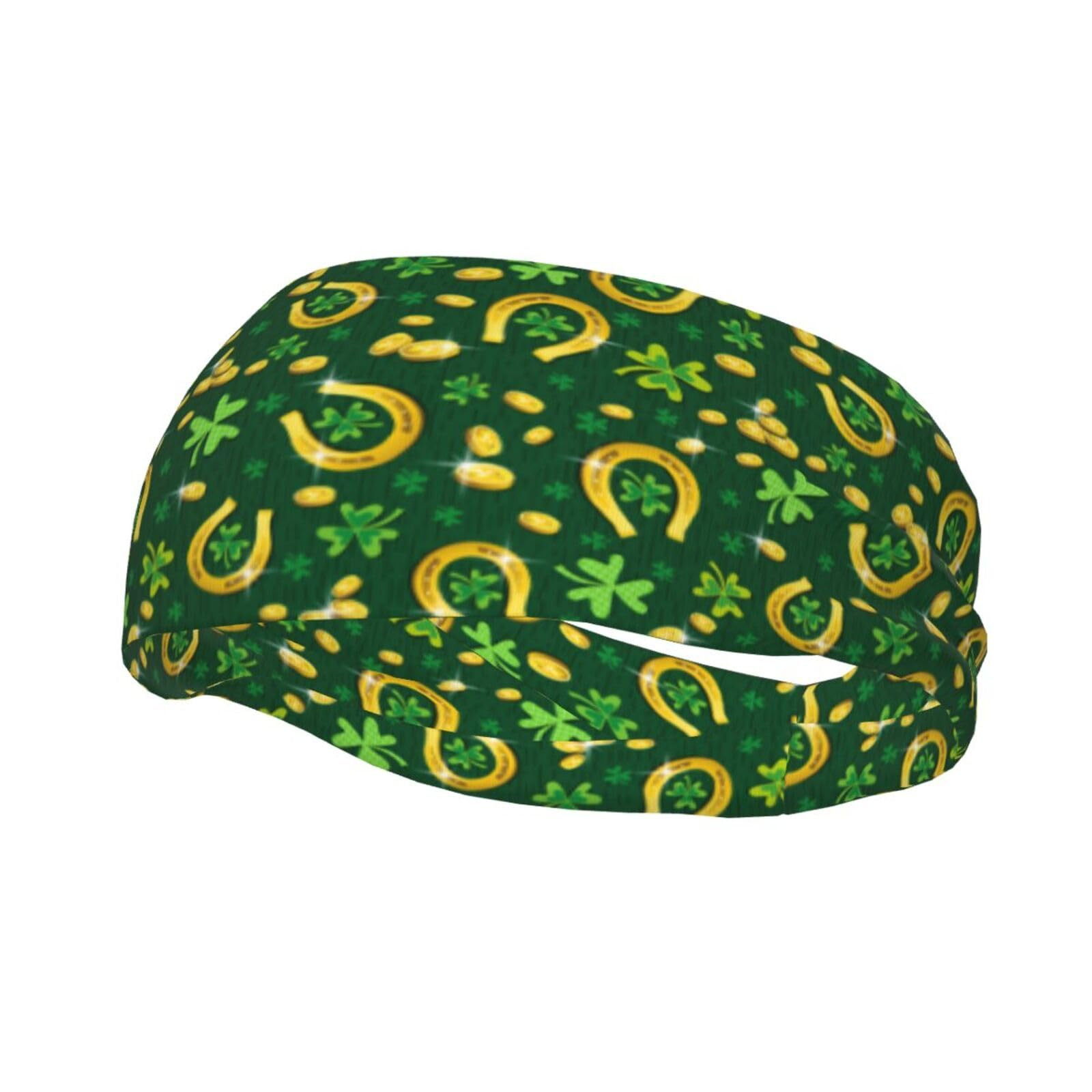 Cute St. Patrick's Day Lucky Clover Running Headbands for Men Women Sweatbands Sports Headbands W... | Amazon (US)