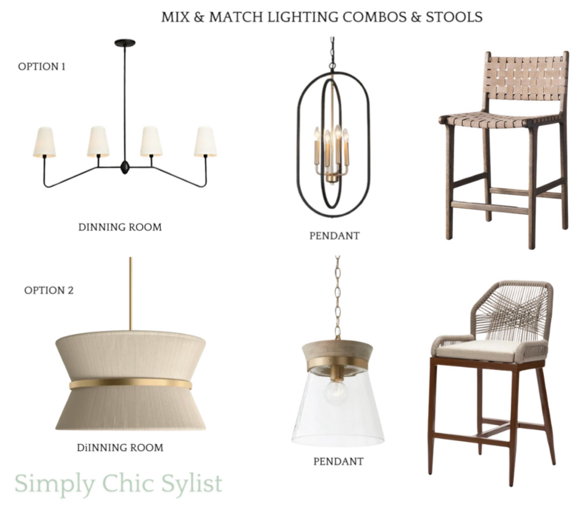 Mix and match lighting and stools for a modern traditional kitchen space! 

#LTKSummerSales #LTKHome
