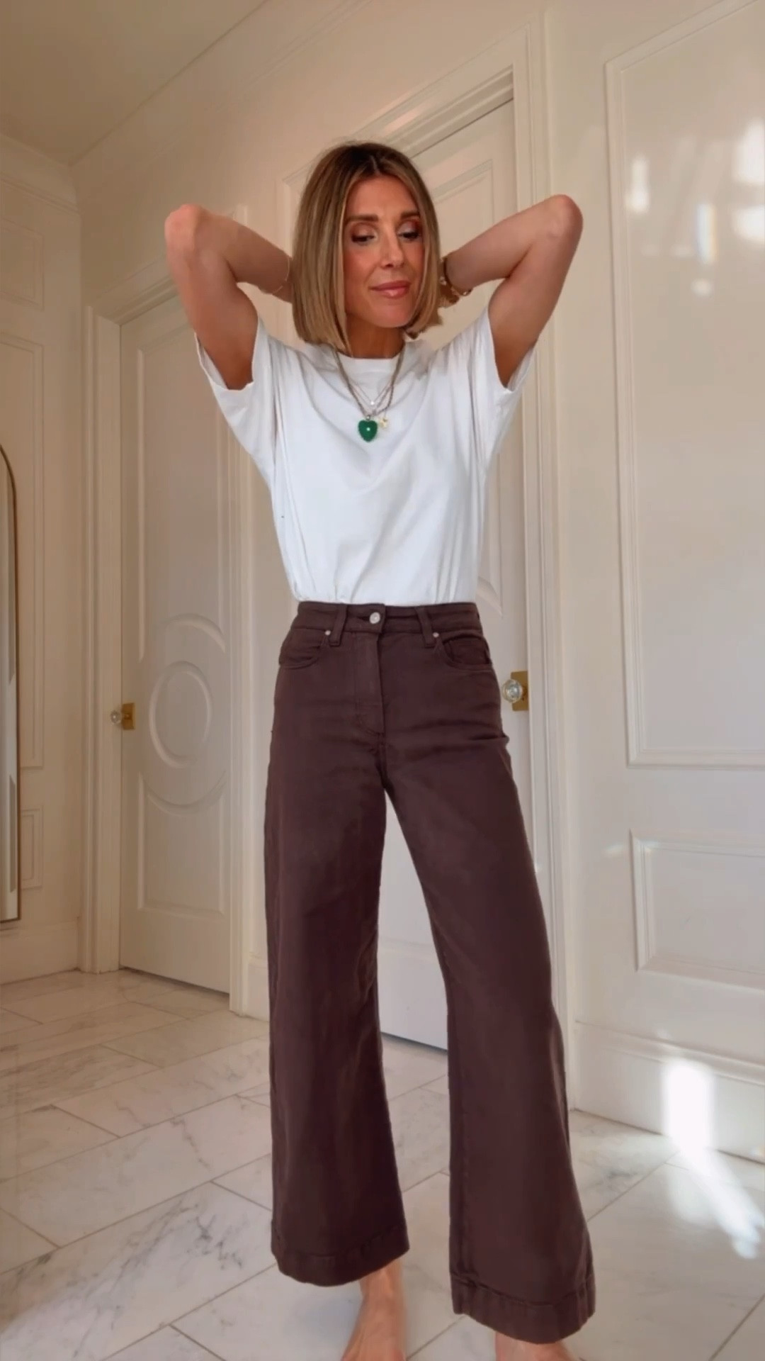 New viral spring denim in a gorgeous chocolate brown wash 🤎
These jeans fit TTS — I’m 5’7 wearing size 25.

#LTKootd #LTKgrwm