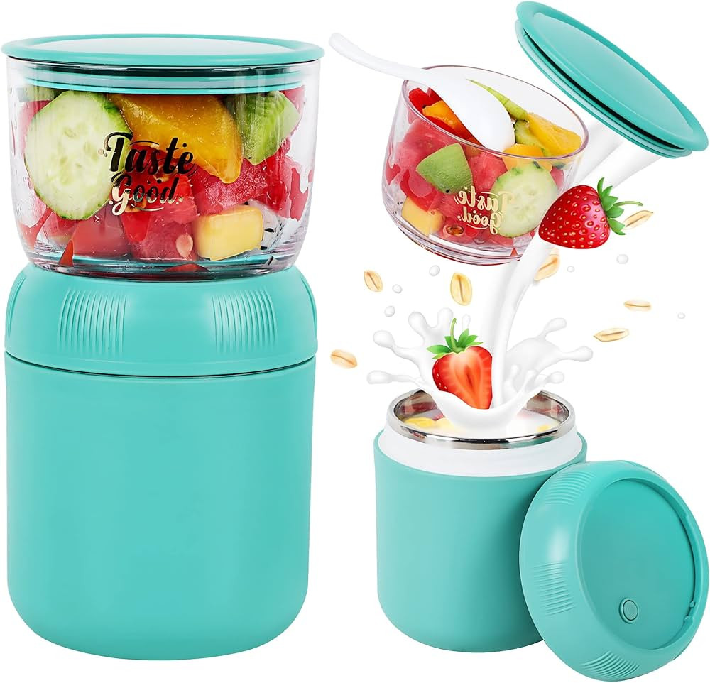 14.5oz Stainless Steel Vacuum Insulated Food Jar,Insulated Soup Container for Hot & Cold Food Wid... | Amazon (US)