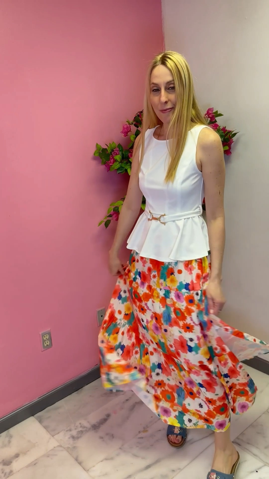 Spring has sprung in this cute outfit 
🤍 a fun fit for church or work 
🤍 the top has a lot of stretch and the skirt has stretch at the waist
🤍 fits true to size, wearing size small and I am 5’10”
🤍 Amazon fashion under $50 find


#LTKTall