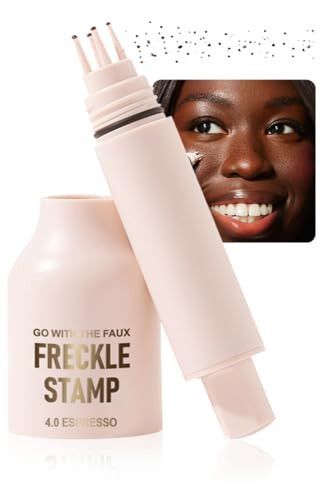 Freckle Pen - Realistic Sun-Kissed Makeup for Sensitive Skin | Waterproof & Smudge-Proof Freckle Stamp for All-Day Wear | Quick-Dry Natural Faux Freckles - Espresso 4.0 | Amazon (UK)