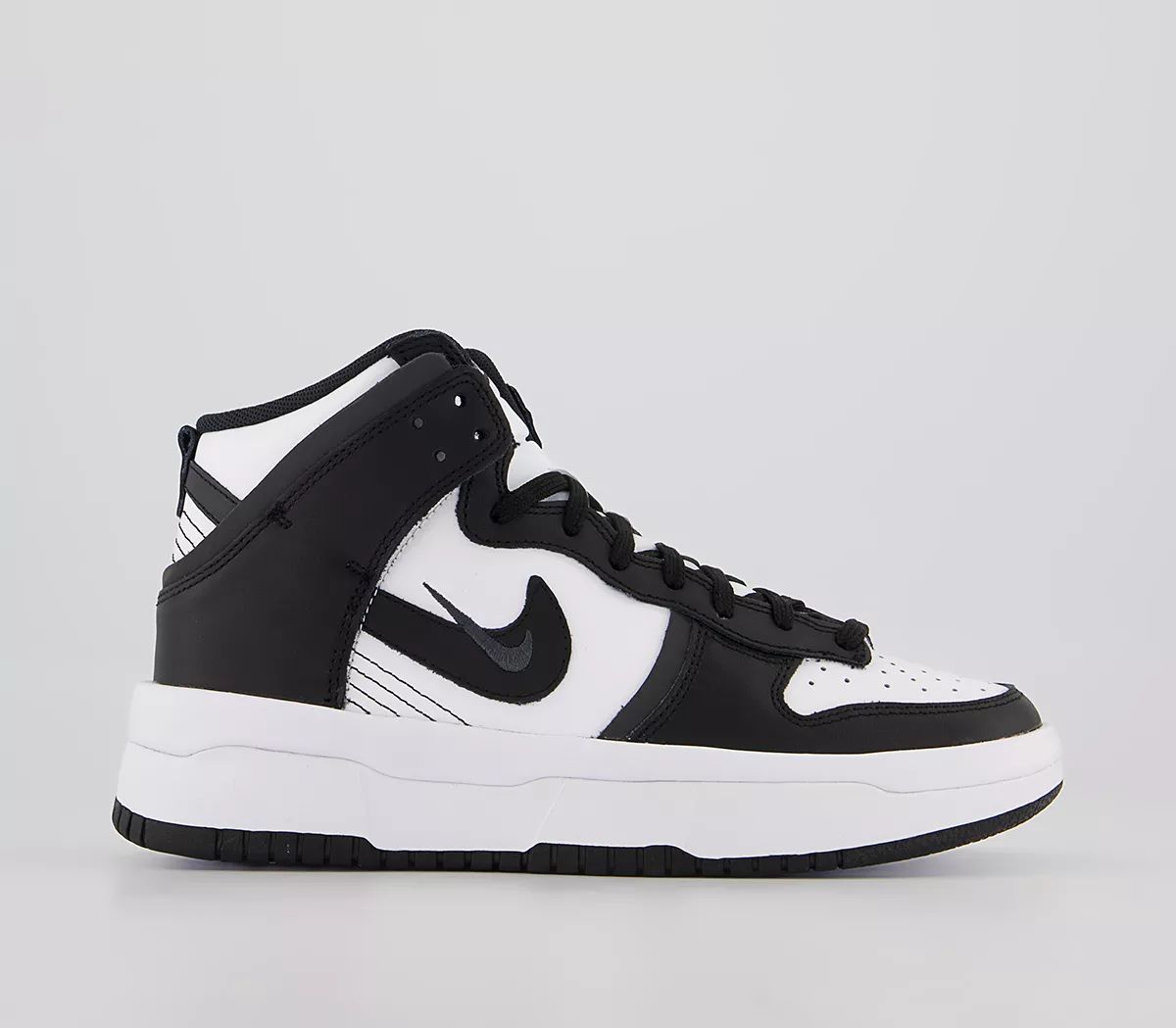 Nike Dunk High Up Trainers White Black Smoke Grey - Women's Trainers | Offspring (UK)