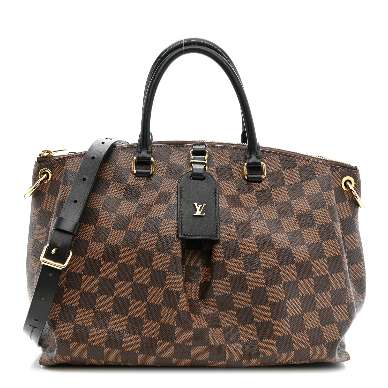 Louis Vuitton Damier Ebene Odeon Tote MM Black 1834620 | FASHIONPHILE (US)