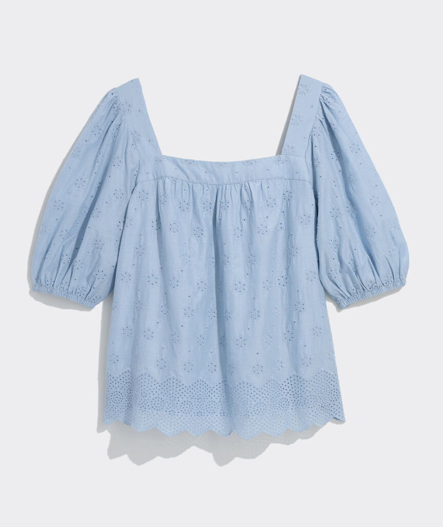 Serena Eyelet Top | vineyard vines