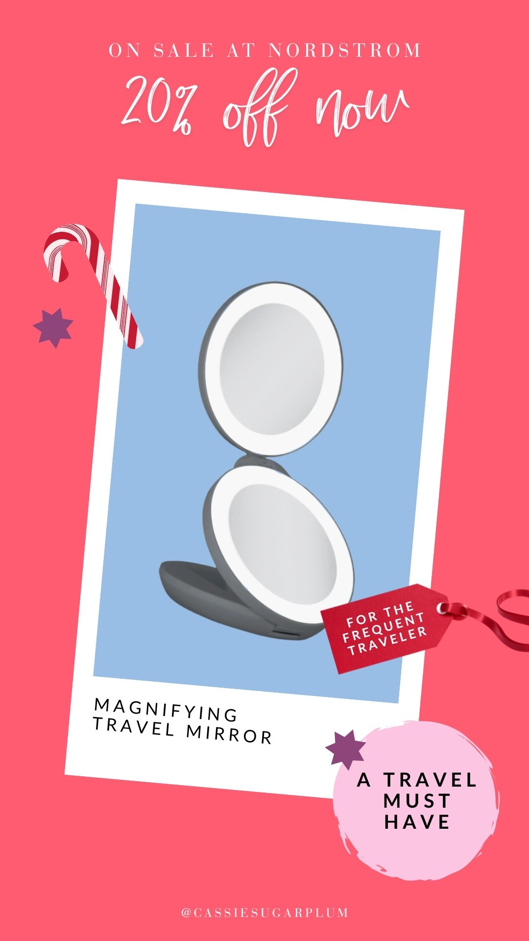 This folding travel mirror is 20% off right now at Nordstrom, and would be such a great gift for the holiday season! 😍

#LTKHoliday #LTKGiftGuide #LTKSaleAlert