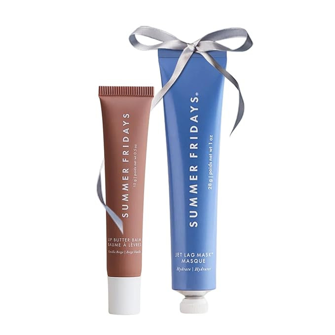 Summer Fridays Lip Butter Balm Hydrating Lip Mask - Shea Butter, Vegan - Vanilla Beige (0.5 Oz) +... | Amazon (US)