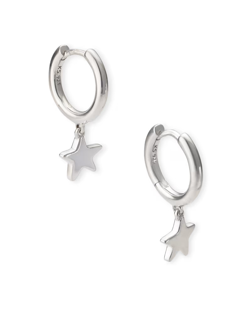 Jae Star Huggie Earrings in Sterling Silver | Kendra Scott