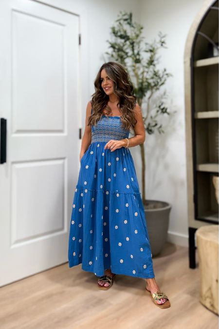 Amazon summer maxi dress
In a size small, true to size. If in between sizes, go up
Shoes true to size 
#amazonfashion

#LTKStyleTip #LTKFindsUnder50 #LTKSeasonal