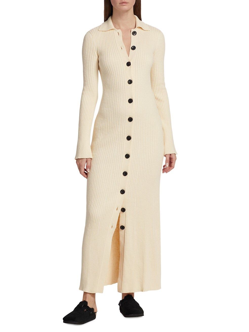 Enes Belted Ribbed Cotton Dress | Saks Fifth Avenue