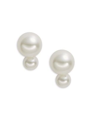 Bright Ideas Double Faux-Pearl Stud Earrings | Lord & Taylor