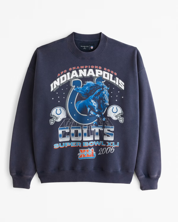 Indianapolis Colts Graphic Crew Sweatshirt | Abercrombie & Fitch (US)