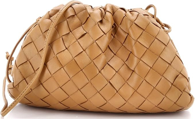 Amazon.com: Bottega Veneta, Pre-Loved The Pouch Intrecciato Nappa Mini, Brown : Luxury Stores | Amazon (US)