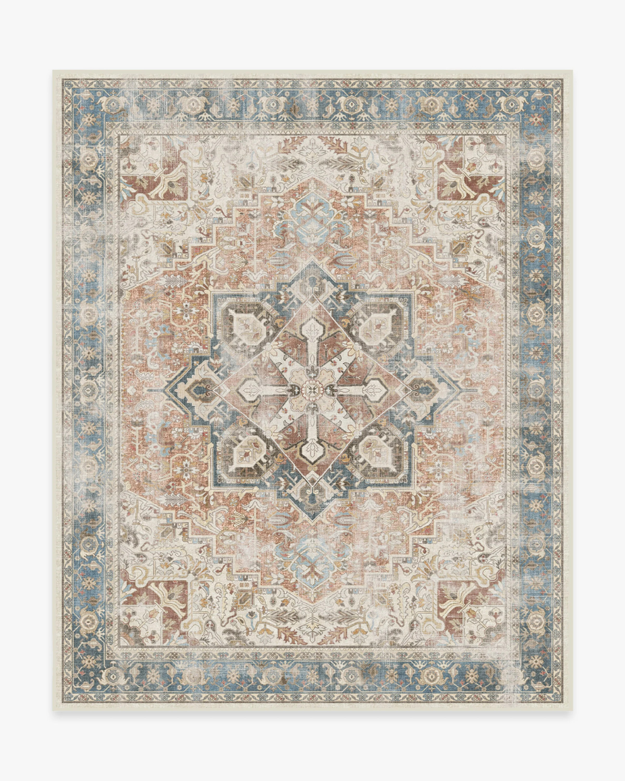 Kamran Coral Rug | Ruggable | Ruggable