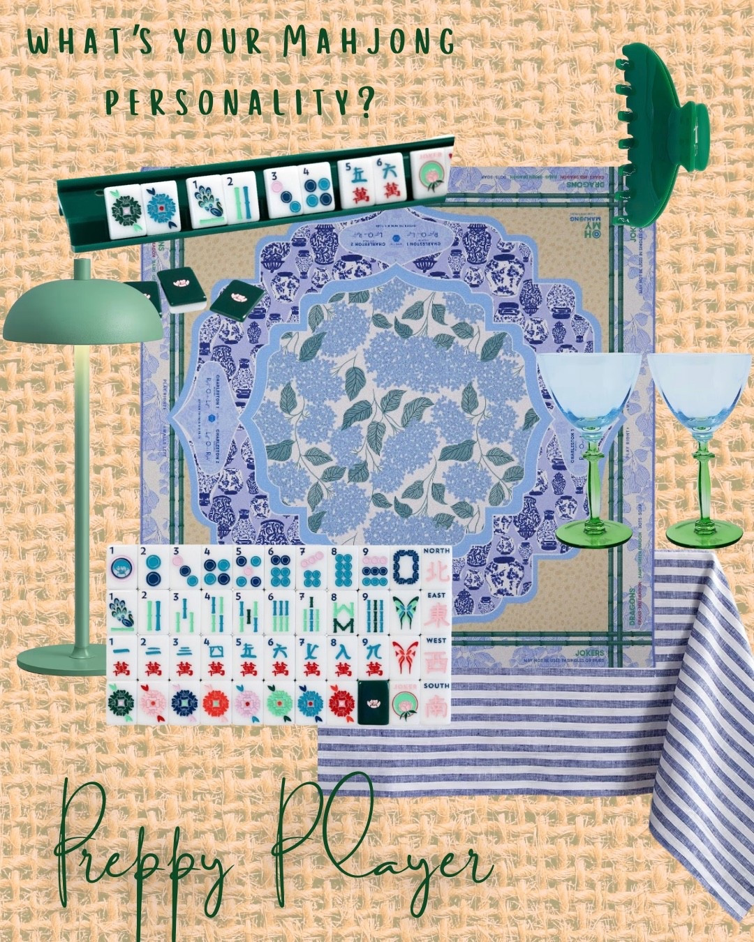 Preppy Player 💙

classic colors, stripes + timeless hosting pieces

shop the mat, tiles + preppy table details

What’s your mahjong personality? 


#LTKdayinmylife #LTKHome #LTKmomlife
