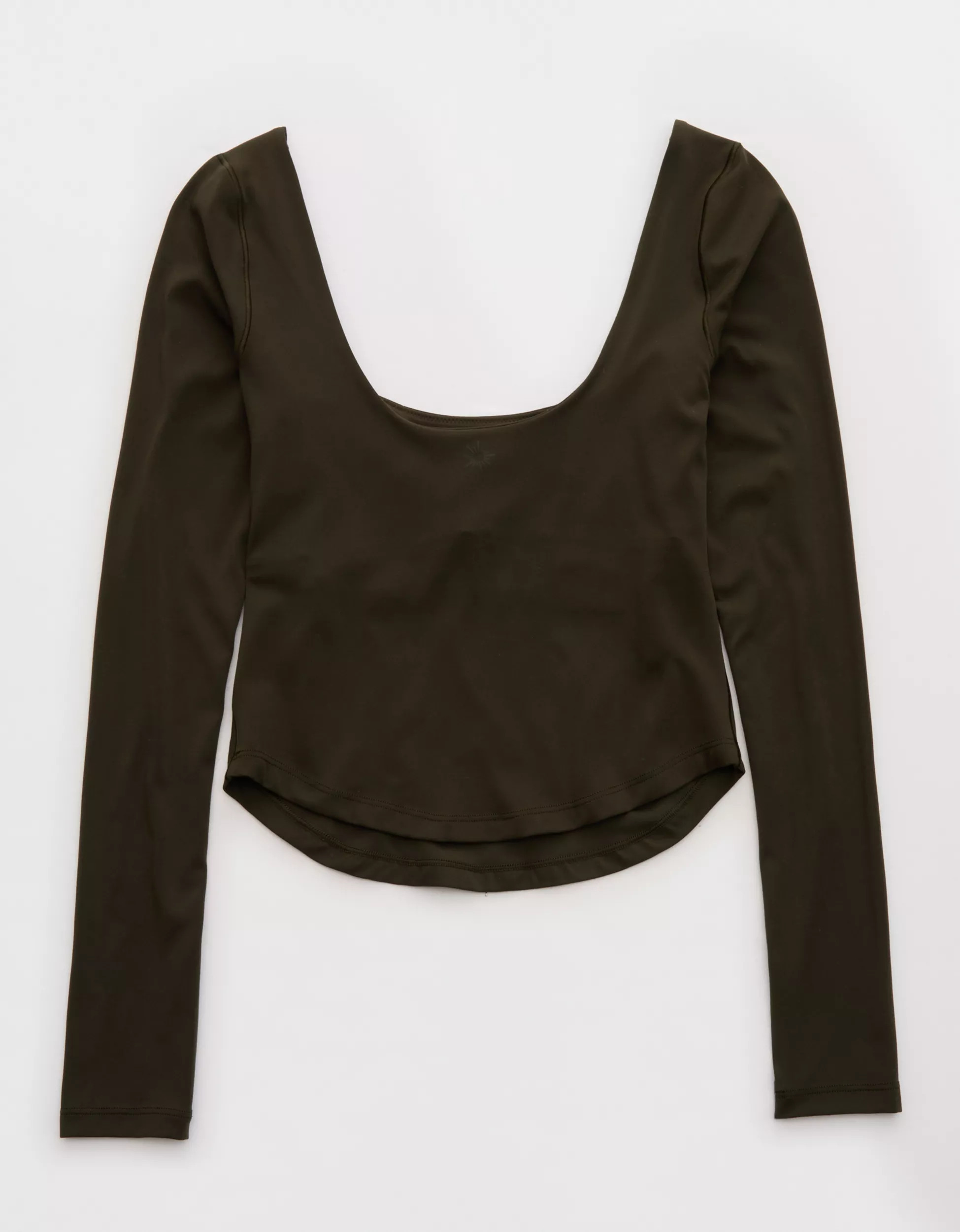 OFFLINE By Aerie Real Me Double Scoop Long Sleeve T-Shirt | Aerie