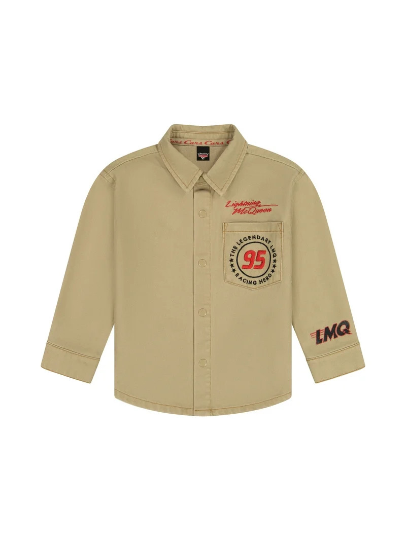 Cars Toddler Boy Twill Shacket, Sizes 12M-5T | Walmart (US)