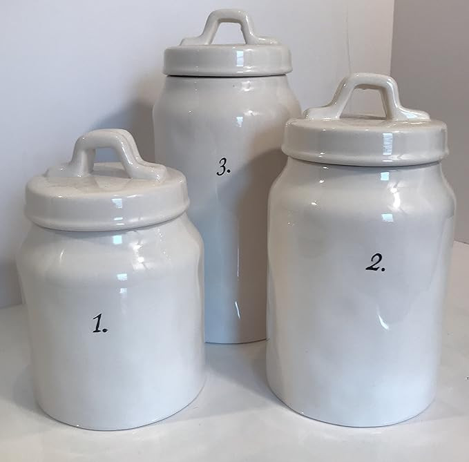 Rae Dunn 1 2 3 Canisters | Amazon (US)