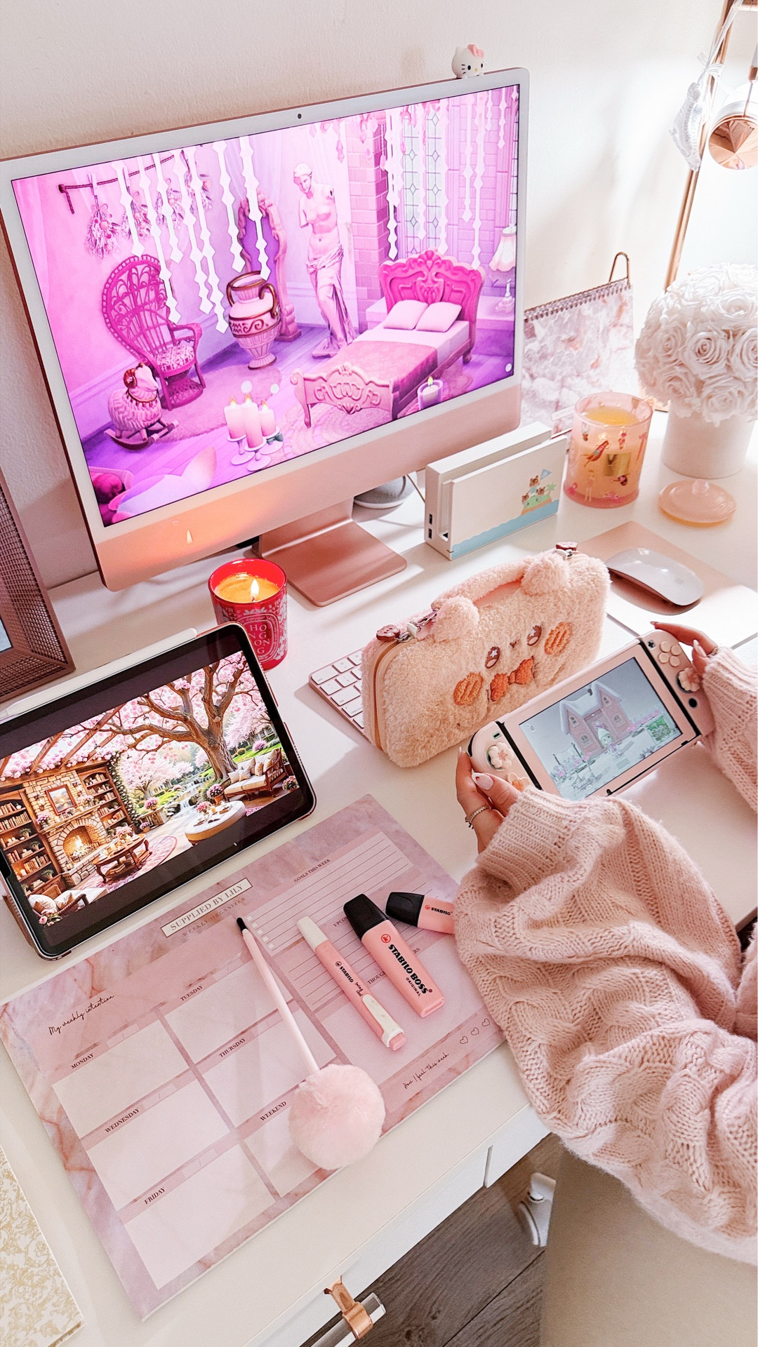 this is your sign to download the new animal crossing update 🏝️💘🎮 entering my cozy gamer girl era in 2026 with one of my favorite games I used to play as a kid!there’s something so comforting about playing again - no pressure, no productivity, just vibes, cute characters, and nostalgia. I also had to give my nintendo switch the pink makeover it deserves 🩰🩷

fun fact: i was actually a huge gamer girl as a kid. i spent so many hours playing pokemon, and it’s literally how i taught myself english when i lived in the netherlands. so when my bestie surprised me with a nintendo switch for my bday, i felt like reconnecting with a younger gamer girl version of me 💕

consider this me romanticizing cozy gaming again… pastel switch, cozy energy, and animal crossing nights. would you want to see more cozy gaming content on here? 🌸🎀🤍

#nintendoswitch #animalcrossing #gamergirl #pinksetup #cozygamer

#LTKdayinmylife #LTKHome