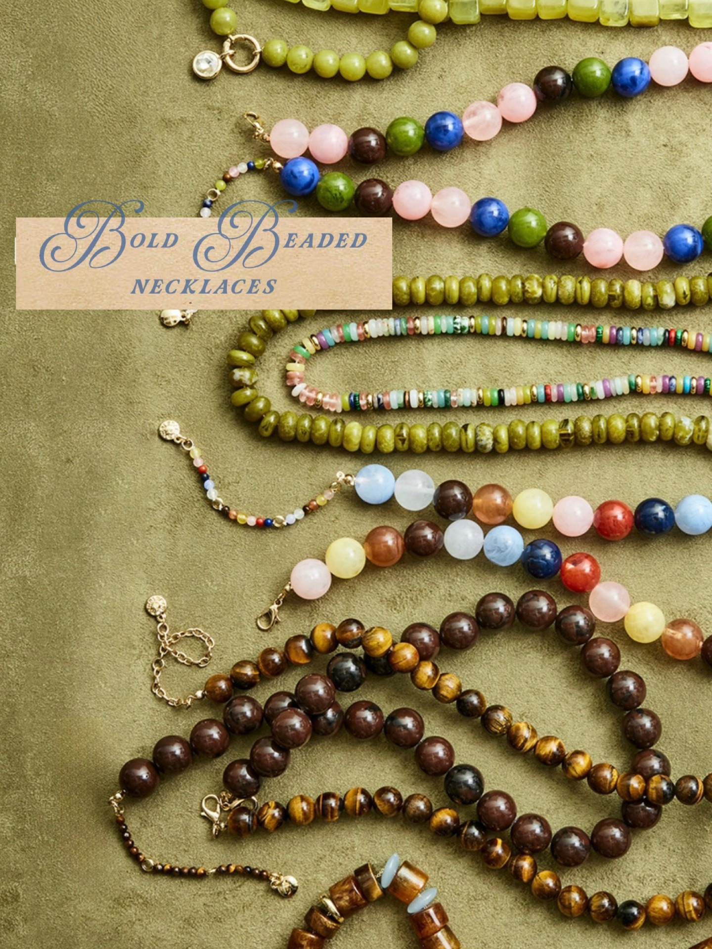 Bold beaded necklaces for fall. Wear them as a single necklace or layer them. 

#jewelry #necklaces #beadednecklaces #datenight

#LTKWorkwear #LTKTravel #LTKOver40