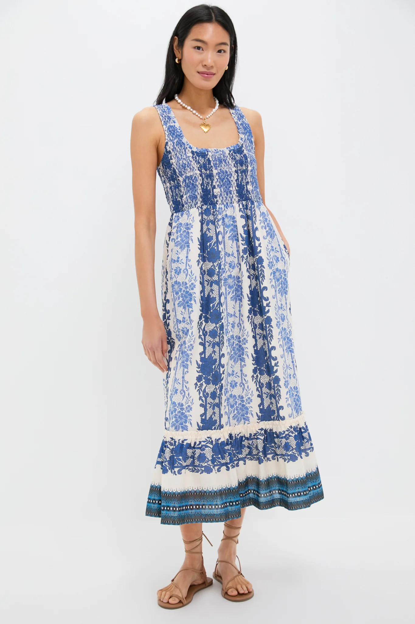 Bondi Blues Cotton Voile Mallie Dress | Tuckernuck (US)