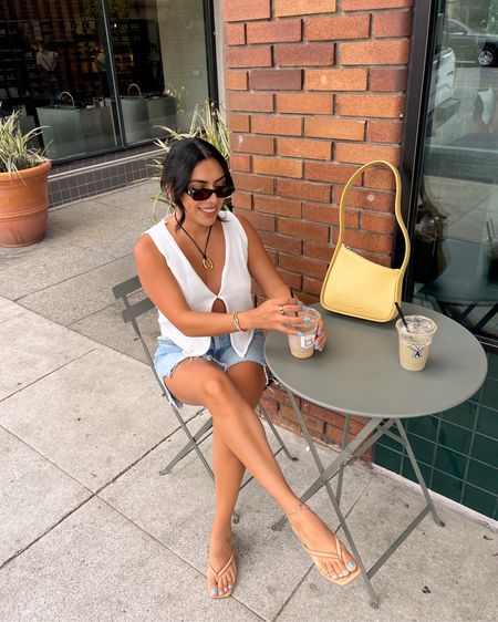 mid summer coffee date 
—
linked great basics below that will stay in your closet for the long run 
—


#LTKSeasonal #LTKFind #LTKstyletip