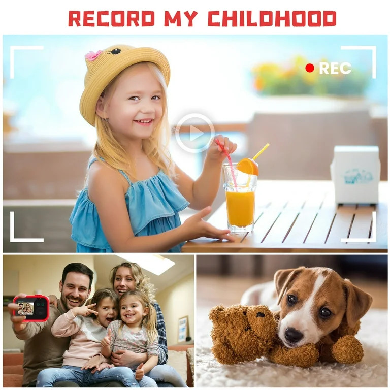 VAVSEA Toy Camera, Kids Digital Camera, 1080P Kids Video Cameras with 32GB SD Card, Mini Recharge... | Walmart (US)