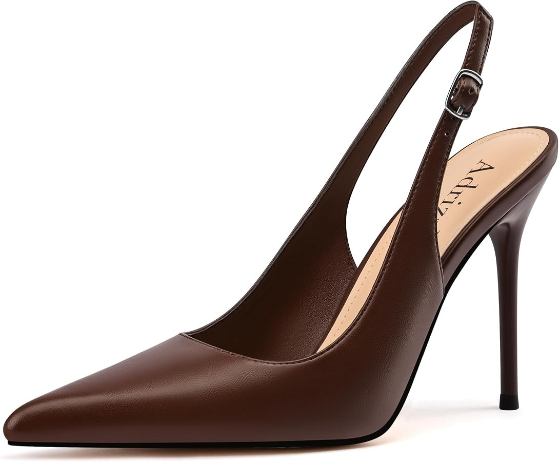 Slingback Heels for Women Stiletto High Heels Pumps | Amazon (US)