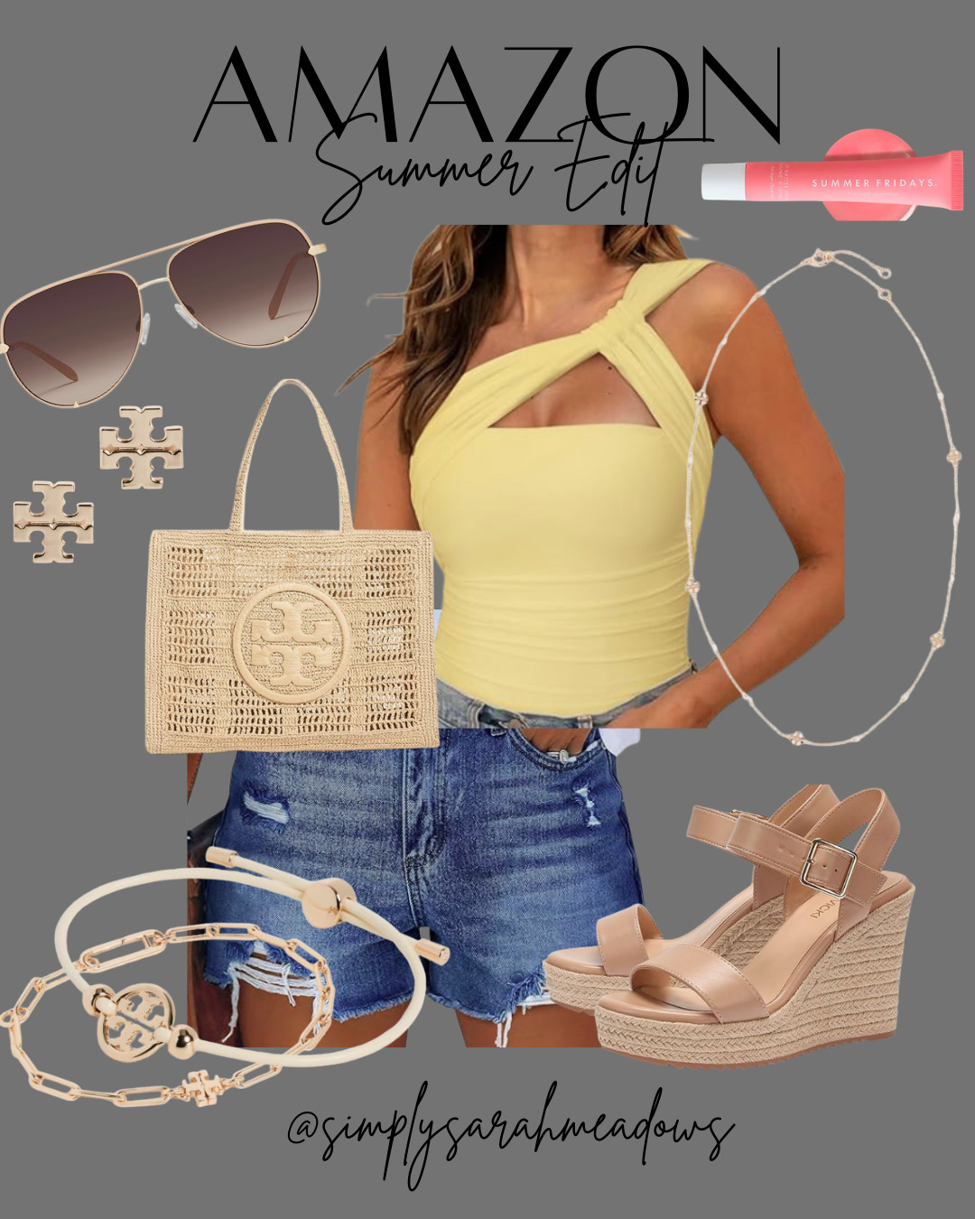 Summer-ready outfit alert! Loving these Amazon finds for a stylish day out. Shop my store @simplysarahmeadows #SummerStyle #AmazonFinds #MomStyle #FounditonAmazon #LTKStyle #LTKSpring #LTKSummer #LTKSummerStyle ##SummerOutfitIdeas #SpringOutfits #CasualChic #VacationOutfits #EveryDayStyle #FashionFinds #OOTDInspo 

 #LTKFestival #LTKSeasonal #LTKOver40