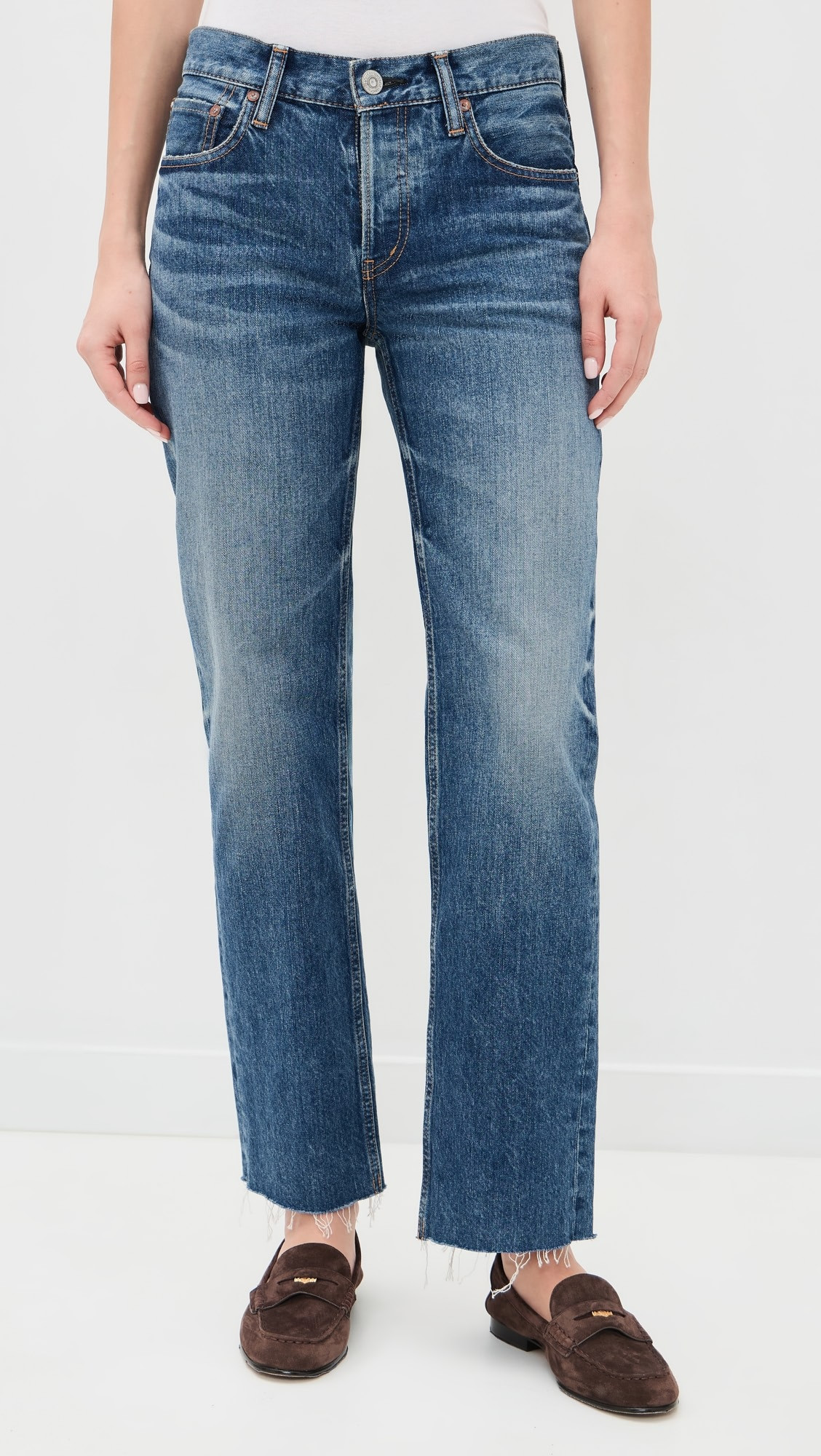 MV Needham Straight-Low Jeans | Shopbop