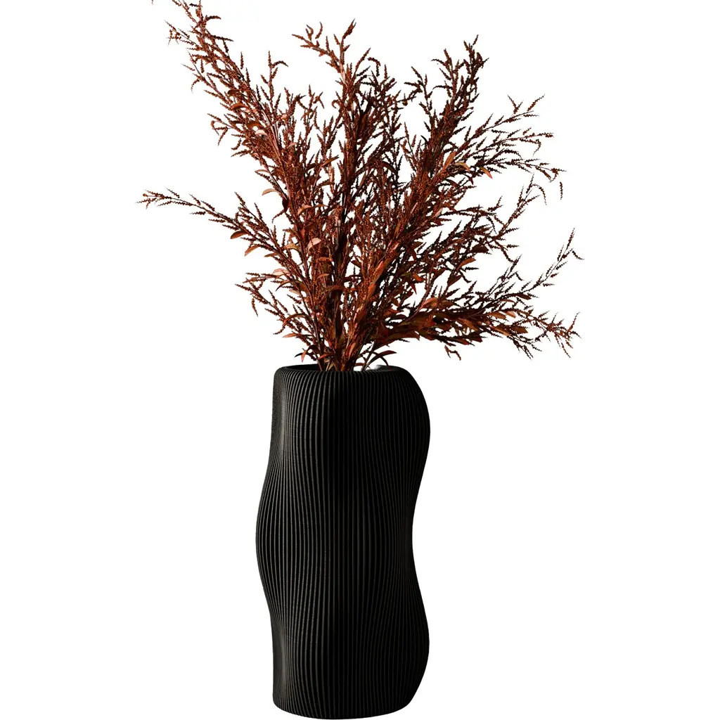 Modernized Pottery Bubbly Vase in Midnight Black - 9.4" at Nordstrom | Nordstrom