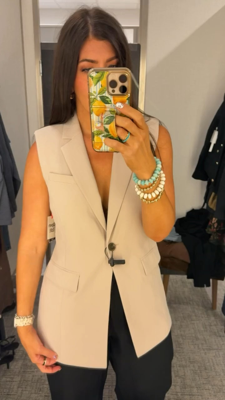 Nordstrom sale finds, In an 8/m top and bottoms, 29 jeans in all but Levi’s (30) 

Workwear, midsize fall outfits , nsale, easy outfit, what to wear, fall midsize outfit, ootd, midsize fall, causal, work vest, trousers, office attire, workwear