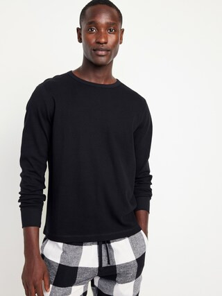 Long-Sleeve Built-In Flex Waffle-Knit T-Shirt for Men | Old Navy (US)