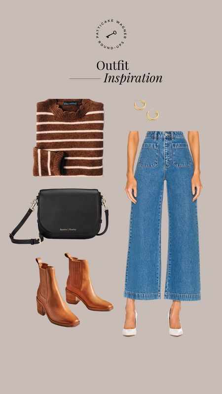 Outfit inspiration. I preordered these jeans (use code: TULIP for 10% off), love the neck detail on this stripe sweater that’s on sale. Hoping to fill my closet with only things I love and good quality. Purse is Austin Fowler but I linked an alternative that I also own.  

#LTKstyletip