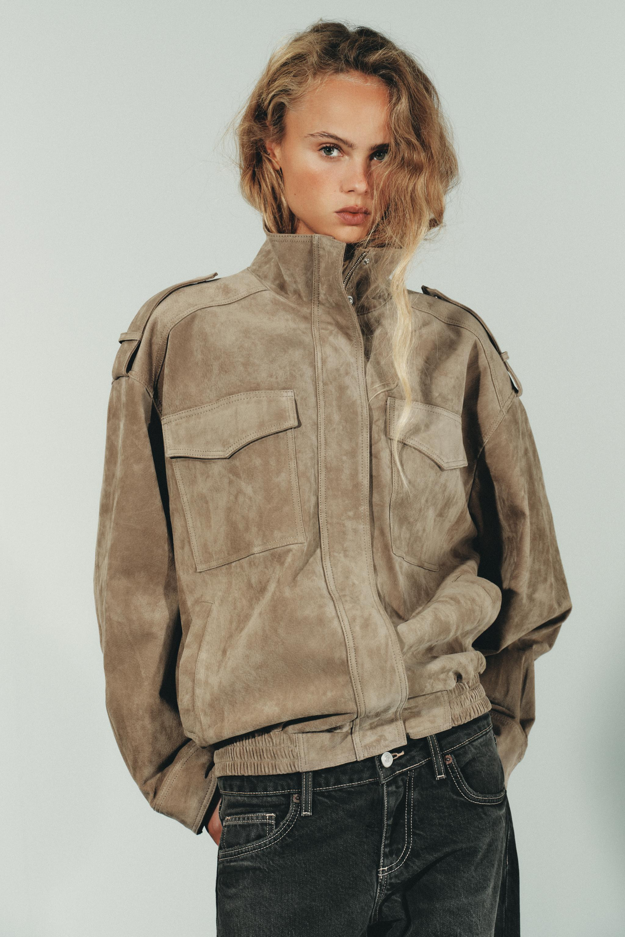 SUEDE LEATHER JACKET | Zara AU