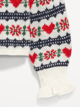 Loose Crew-Neck Wool-Blend Cropped Sweater | Old Navy (US)