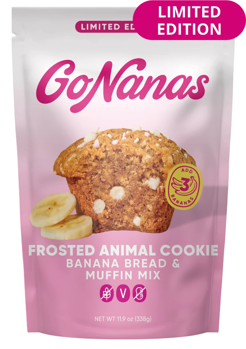 Frosted Animal Cookie Banana Bread Mix | GoNanas