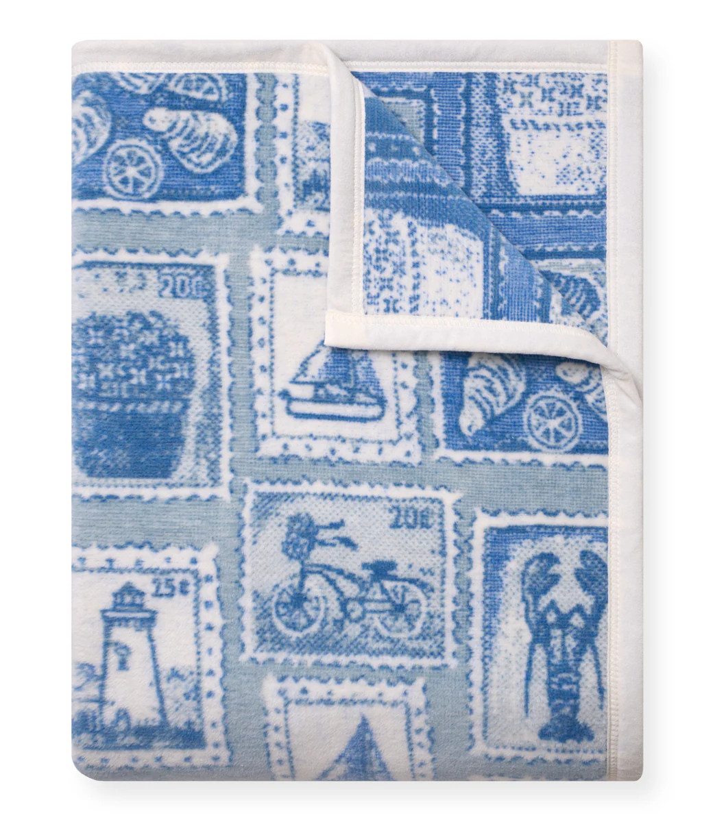 Summer Stamps Throw Blanket | ChappyWrap | ChappyWrap