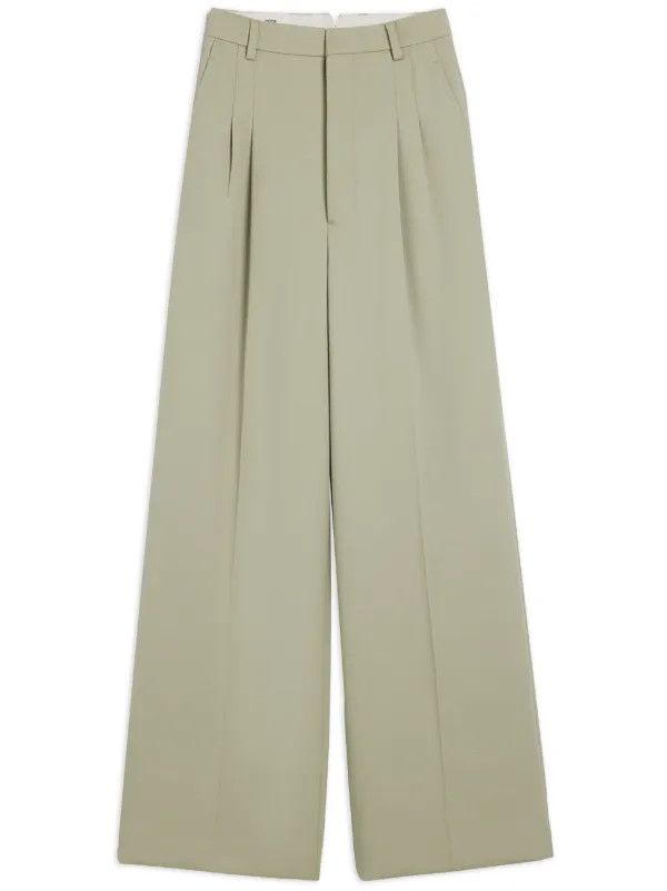 wide-leg tailored wool trousers | Farfetch Global
