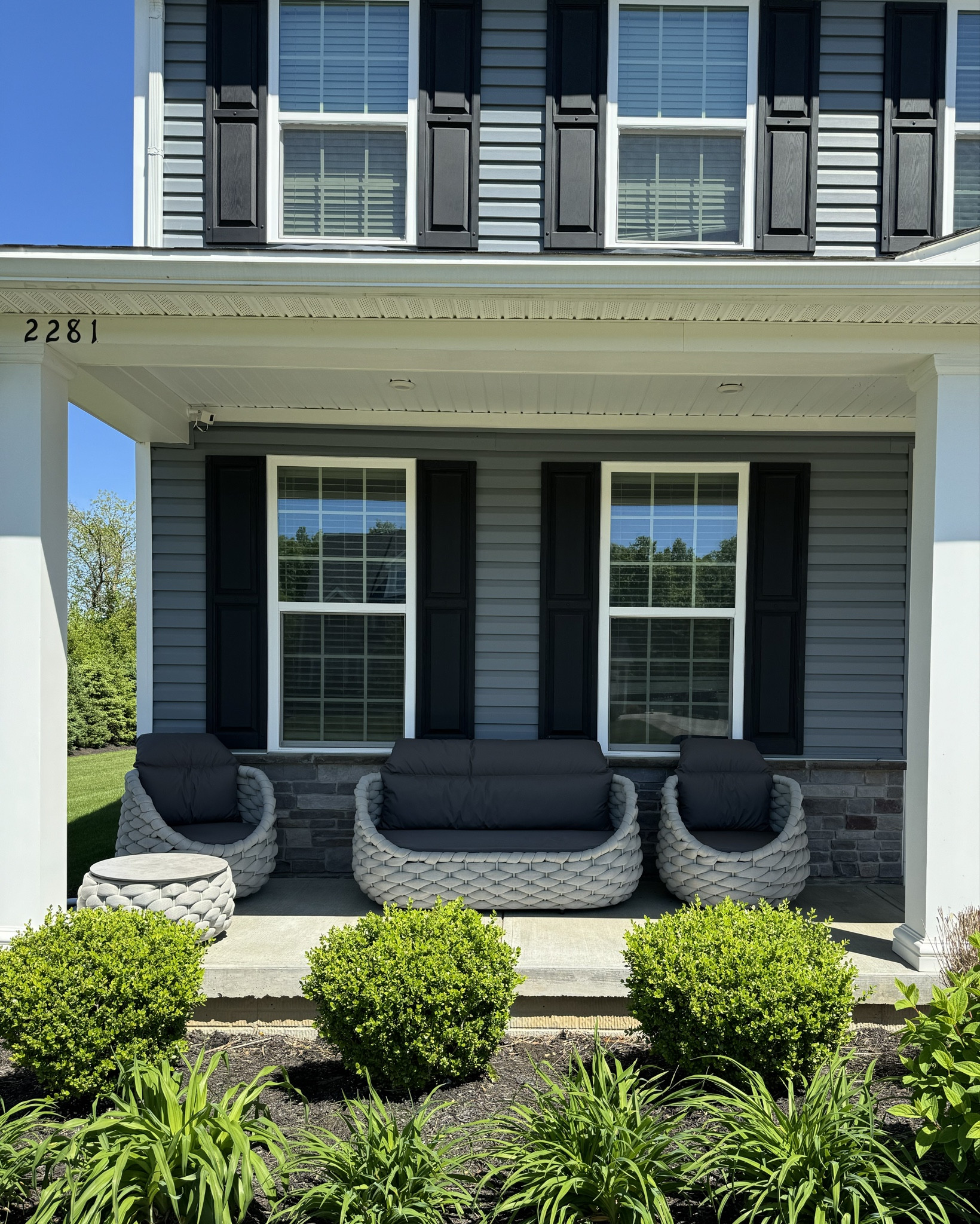 Our outdoor couch cushions kept blowing away so we attached Velcro to the cushions and base. Life changing hack! Also we have never ordered from Homary before and I was very skeptical but we love this modern set!

#LTKFindsUnder50 #LTKSeasonal #LTKHome