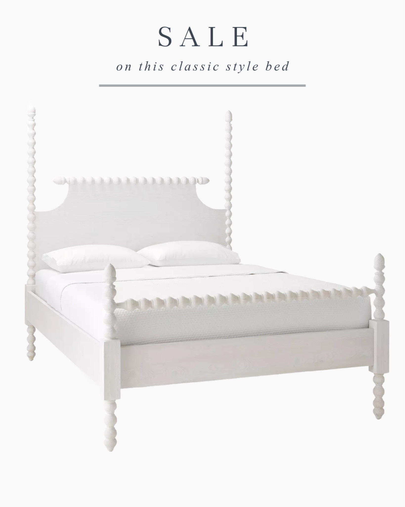 This beautiful classic spindle poster bed just came out in the white color. I love it so much and just purchased it for Norah’s room 🤍 
Linking all my favorites that are also on SALE that I put in my girls’ rooms. Can’t wait until they are 100% done.. soon!


#LTKHome #LTKSaleAlert