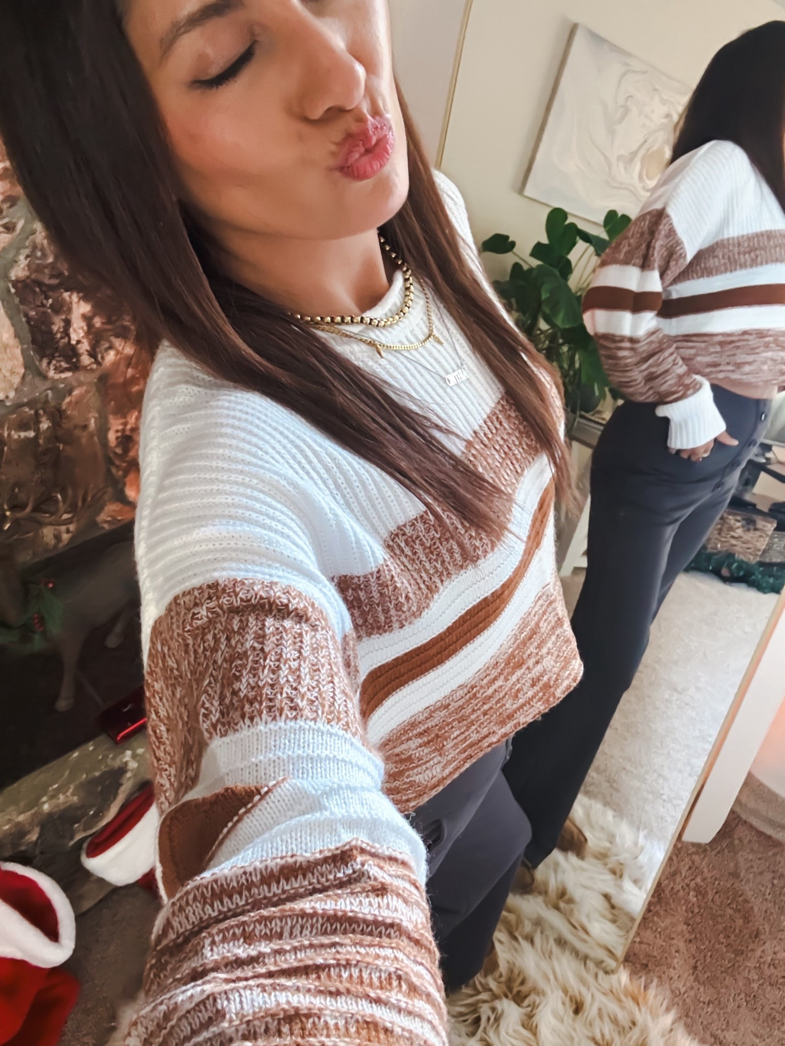 Cozy but make it chic. 🤍
This sweater is SO soft, lightweight, and effortless—my favorite styling trick? A quick bra tuck for the perfect cropped look without cutting it ✂️😉
Paired with these pants that look like luxe dress pants but feel like yoga pants… yes please. The quality, the fit, the comfort—10/10.
Add your favorite accessories and you’re instantly styled for work, errands, brunch, or date night. This is one of those outfits you’ll reach for on repeat. ✨



cozy outfit, chic outfit, everyday style, soft sweater, lightweight sweater, cropped sweater style, bra tuck styling, elevated basics, comfy chic, work to weekend outfit, dressy pants, yoga pants feel, pull on pants, flattering pants, minimalist outfit, neutral outfit, capsule wardrobe, fall outfit, winter outfit, timeless style, effortless style, women’s fashion, outfit of the day

#LTKOver40 #LTKootd #LTKmomlife
