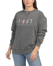 Valentine Skeletons Crew Neck Top | Long Sleeve Tops | Marshalls | Marshalls