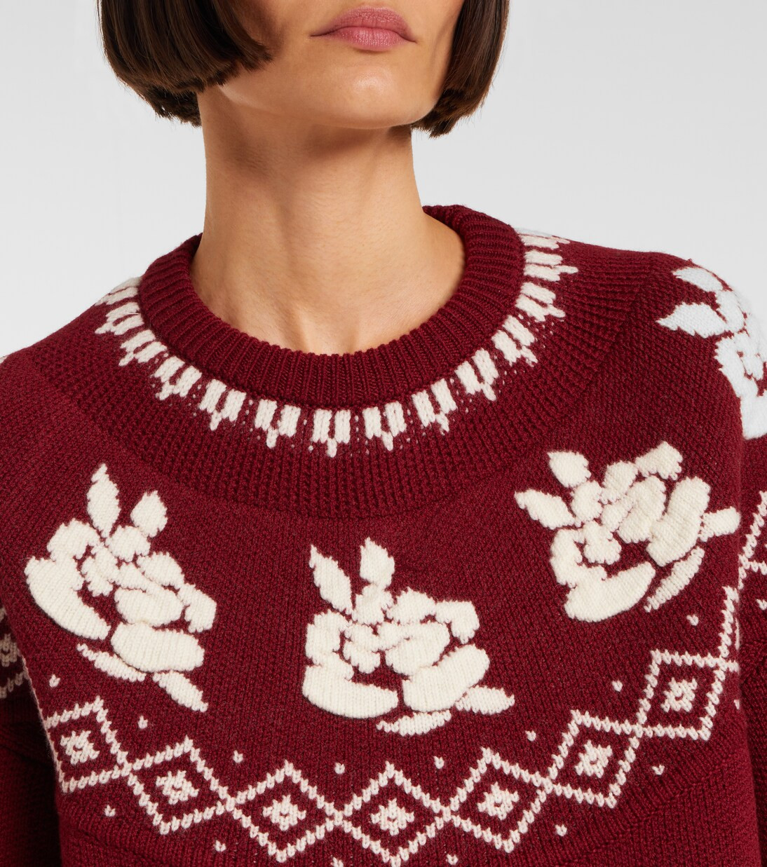 Patterned wool sweater | Mytheresa (UK)