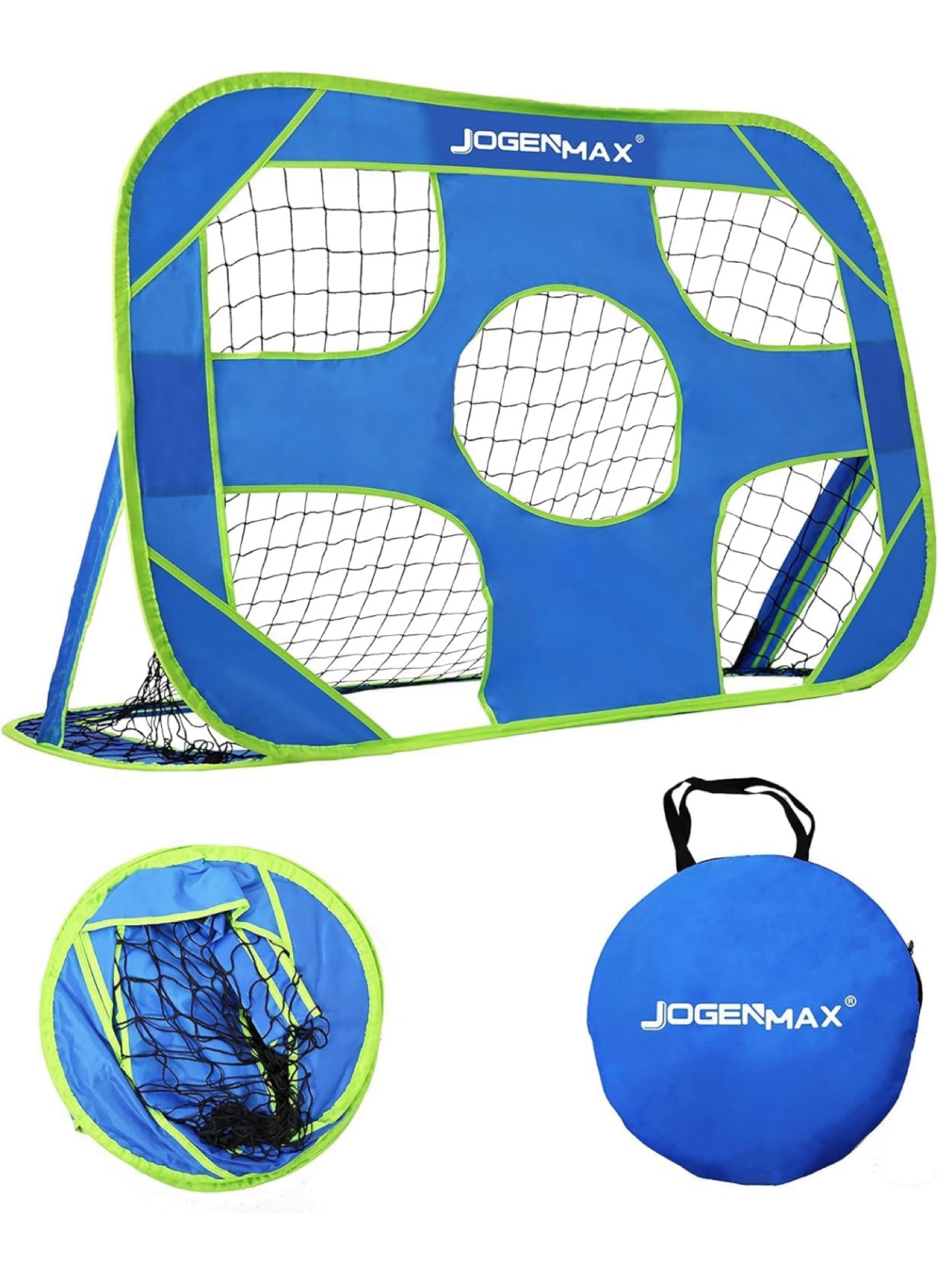 Soccer Goals for Backyard, 2-in-1 Pop-up Soccer Net, 47"x30" 