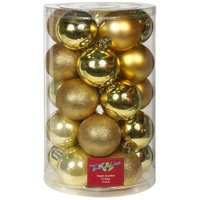 Christbaumkugeln 25 Kugeln ø 6 cm Gold Weihnachtskugeln Weihnachten - Trendline | ManoMano DE