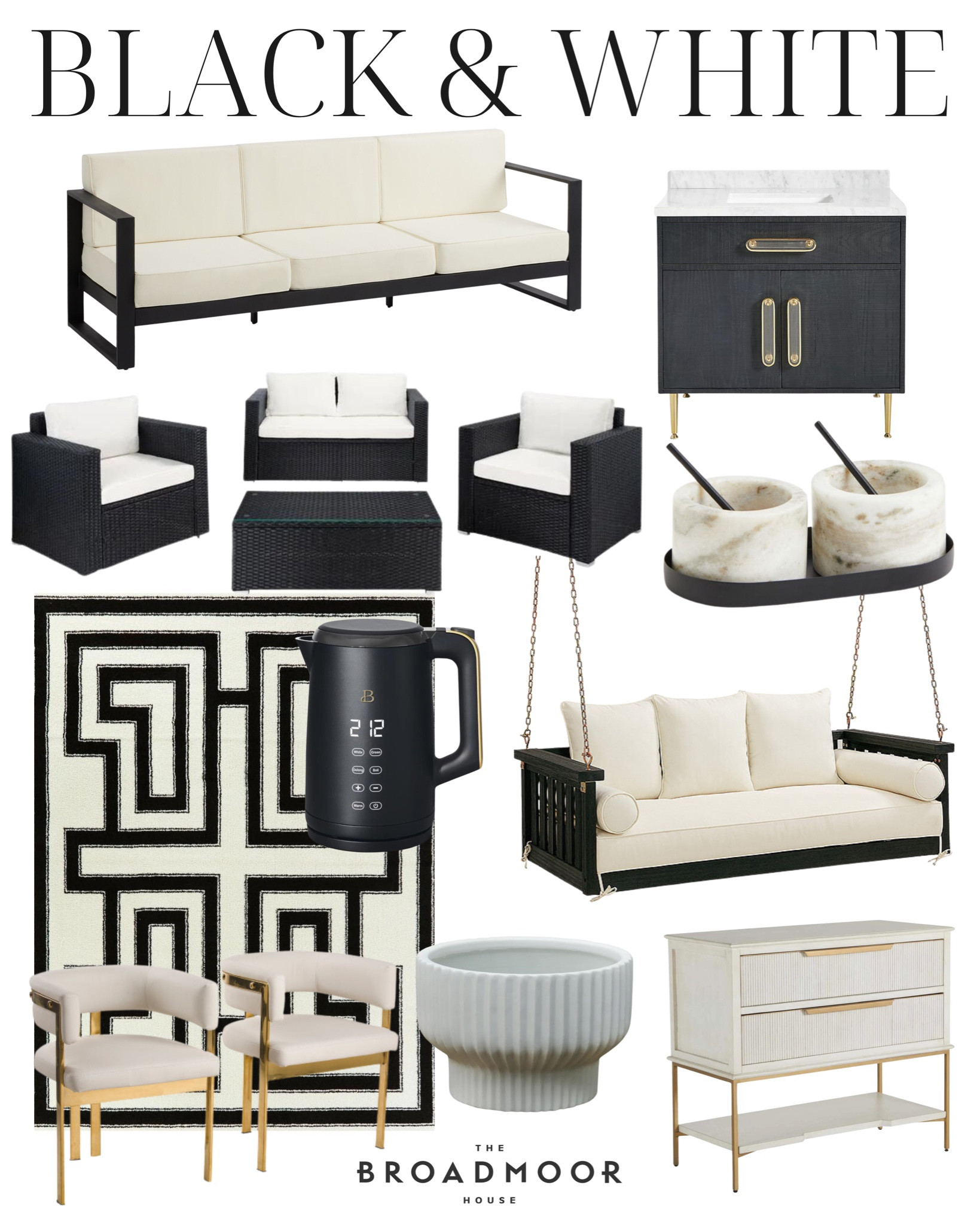 Black and white, modern home, modern living room, home decor, bedroom, patio, patio furniture, outdoor furniture, front porch, nightstand, kitchen

#LTKstyletip #LTKFind #LTKhome