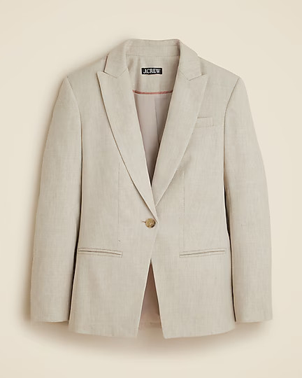 Alexandra blazer in stretch linen blend | J. Crew US