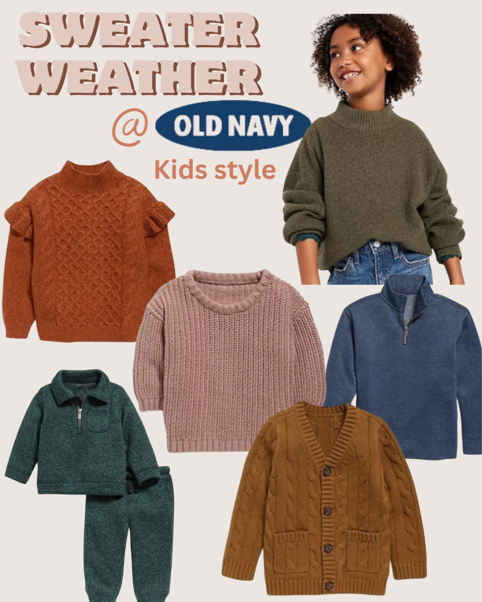 Sweater styles for the kids 

#LTKkids #LTKbaby #LTKSeasonal