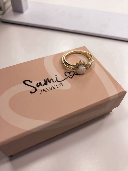 Sami jewels: opal sunburst ring set with pave band 💛 Stunning opal ring set, sunburst ☀️

#LTKsalealert #LTKunder50 #LTKstyletip